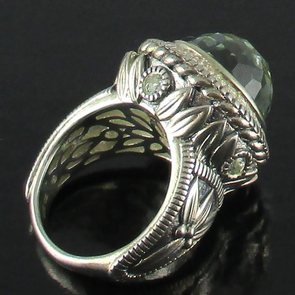 Seidengang Mint Quartz & Diamonique Ring - Picture 2 of 15